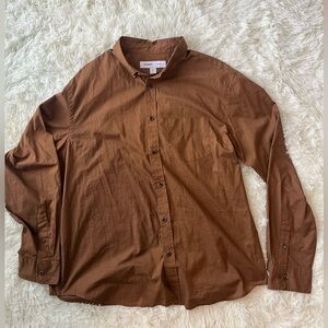 Old Navy Men's Brown Casual Button Down Shirt